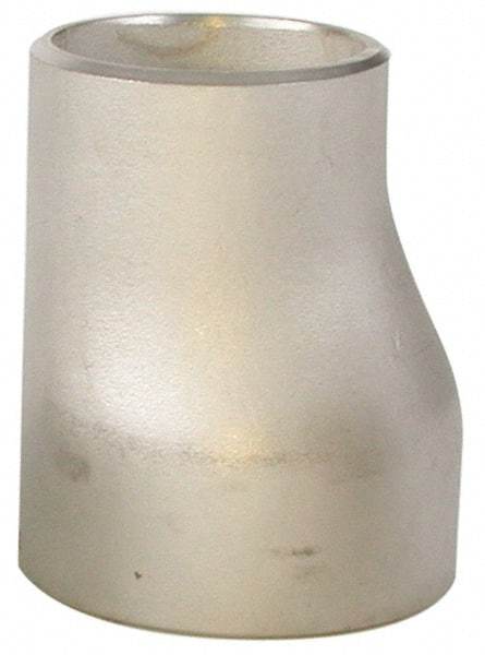 Merit Brass - 4 x 3" Grade 304L Stainless Steel Pipe Eccentric Reducer - Butt Weld x Butt Weld End Connections - Apex Tool & Supply