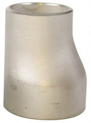 Merit Brass - 4 x 3" Grade 304L Stainless Steel Pipe Eccentric Reducer - Butt Weld x Butt Weld End Connections - Apex Tool & Supply
