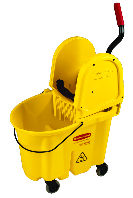 Mop Bucket & Wringer - #29538; 35 Quart Capacity - Apex Tool & Supply