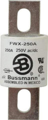 Cooper Bussmann - 250 VAC/VDC, 250 Amp, Fast-Acting Semiconductor/High Speed Fuse - Stud Mount Mount, 3-27/32" OAL, 200 (RMS), 50 at DC kA Rating, 1-1/2" Diam - Apex Tool & Supply