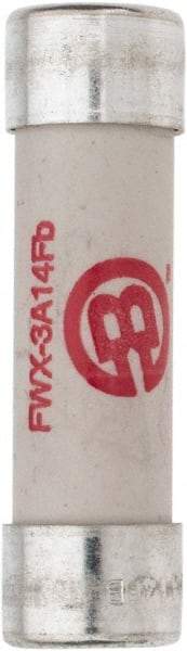 Cooper Bussmann - 250 VAC/VDC, 3 Amp, Fast-Acting Semiconductor/High Speed Fuse - 50.8mm OAL, 200 (RMS), 50 at DC kA Rating, 9/16" Diam - Apex Tool & Supply