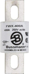 Cooper Bussmann - 250 VAC/VDC, 400 Amp, Fast-Acting Semiconductor/High Speed Fuse - Stud Mount Mount, 3-27/32" OAL, 200 (RMS), 50 at DC kA Rating, 1-1/2" Diam - Apex Tool & Supply