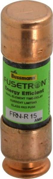 Cooper Bussmann - 125 VDC, 250 VAC, 15 Amp, Time Delay General Purpose Fuse - Fuse Holder Mount, 50.8mm OAL, 20 at DC, 200 (RMS) kA Rating, 9/16" Diam - Apex Tool & Supply