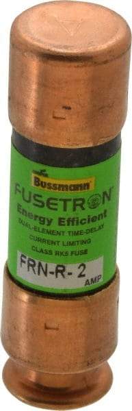 Cooper Bussmann - 125 VDC, 250 VAC, 2 Amp, Time Delay General Purpose Fuse - Fuse Holder Mount, 50.8mm OAL, 20 at DC, 200 (RMS) kA Rating, 9/16" Diam - Apex Tool & Supply