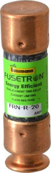 Cooper Bussmann - 125 VDC, 250 VAC, 20 Amp, Time Delay General Purpose Fuse - Fuse Holder Mount, 50.8mm OAL, 20 at DC, 200 (RMS) kA Rating, 9/16" Diam - Apex Tool & Supply