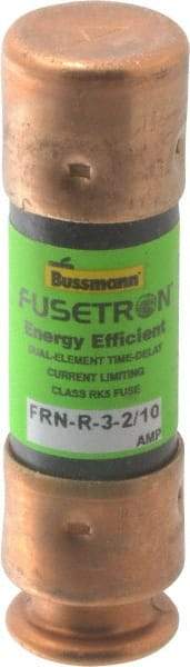 Cooper Bussmann - 125 VDC, 250 VAC, 3.2 Amp, Time Delay General Purpose Fuse - Fuse Holder Mount, 50.8mm OAL, 20 at DC, 200 (RMS) kA Rating, 9/16" Diam - Apex Tool & Supply