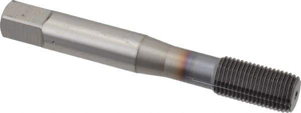 OSG - M10x1.00 Metric Fine D5 Thread Limit Modified Bottoming Thread Forming Tap - Powdered Metal High Speed Steel, TiCN Finish, 2-15/16" OAL, 1-1/4" Thread Length, Right Hand Thread, Series EXOTAP NRT - Apex Tool & Supply