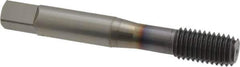 OSG - M10x1.50 Metric Coarse D6 Thread Limit Modified Bottoming Thread Forming Tap - Powdered Metal High Speed Steel, TiCN Finish, 2-15/16" OAL, 1-1/4" Thread Length, Right Hand Thread, Series EXOTAP NRT - Apex Tool & Supply