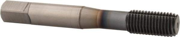 OSG - M10x1.25 Metric Fine D5 Thread Limit Modified Bottoming Thread Forming Tap - Powdered Metal High Speed Steel, TiCN Finish, 2-15/16" OAL, 1-1/4" Thread Length, Right Hand Thread, Series EXOTAP NRT - Apex Tool & Supply