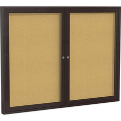 Ghent - Cork Bulletin Boards Style: Enclosed Cork Bulletin Boards Color: Natural Cork - Apex Tool & Supply