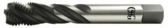 OSG - 7/8-14 UNF 4 Flute 2B Modified Bottoming Spiral Flute Tap - High Speed Steel, Oxide Finish, 125mm OAL, Right Hand Flute, Right Hand Thread, Series 13015 - Apex Tool & Supply