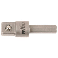 Micro Bit to 1/4″ Socket Adapter. 1.125″/28mm AOL. - Apex Tool & Supply