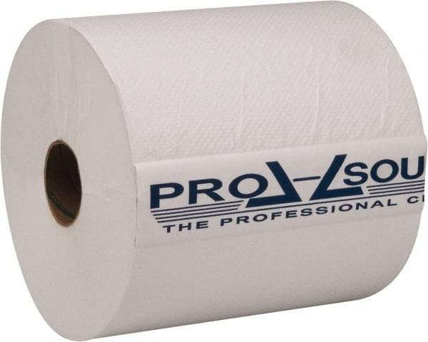 PRO-SOURCE - Hard Roll of 1 Ply White Paper Towels - 8" Wide, 800' Roll Length - Apex Tool & Supply