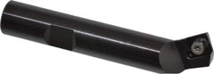 Kennametal - 60° Lead Angle, 0.981" Max Cut Diam, 0.46" Min Cut Diam, 0.136" Max Depth of Cut, Indexable Chamfer and Angle End Mill - 1 Insert, SDEB 26152 Insert Style, 3" Overall Length, Straight Shank - Apex Tool & Supply