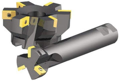 Kennametal - 1-1/4" Cut Diam, 0.58" Max Depth of Cut, 1" Shank Diam, Indexable Plunge End Mill - Straight Shank, XPCW 2533L, XPMT 2533L Insert Style, KISZR Toolholder Style, Through Coolant - Apex Tool & Supply