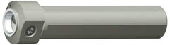 Kennametal - Neutral Cut, KM2016 Modular Connection, Round Shank Lathe Modular Clamping Unit - 1" Square Shank Diam, 3-15/16" OAL, Through Coolant, Series NCM-SS Round Shank - Exact Industrial Supply