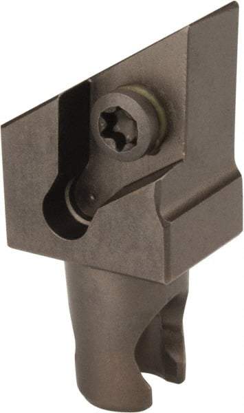 Kennametal - Left Hand Cut, Size KM12, DCMT 32.52 Insert Compatiblity, External Modular Turning & Profiling Cutting Unit Head - 8mm Ctr to Cutting Edge, 20mm Head Length, Through Coolant, Series Micro Screw-On - Apex Tool & Supply