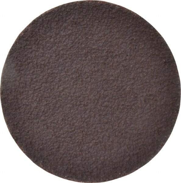 Norton - 3" Diam, 36 Grit Aluminum Oxide Adhesive PSA Disc - Very Coarse, Brown, X Weighted Cloth Backing, Flexible - Apex Tool & Supply