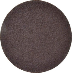 Norton - 3" Diam, 36 Grit Aluminum Oxide Adhesive PSA Disc - Very Coarse, Brown, X Weighted Cloth Backing, Flexible - Apex Tool & Supply