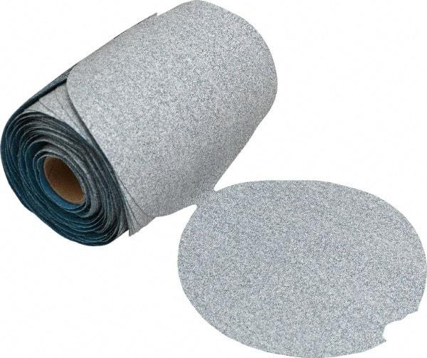 Norton - 5" Diam, 100 Grit Silicon Carbide Adhesive PSA Disc - Medium Grade, Natural, B Weighted Backing, Flexible - Apex Tool & Supply