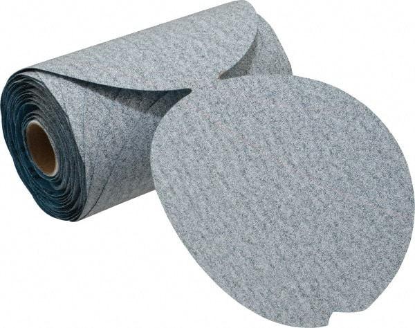 Norton - 5" Diam, 120 Grit Silicon Carbide Adhesive PSA Disc - Medium Grade, Natural, B Weighted Backing, Flexible - Apex Tool & Supply