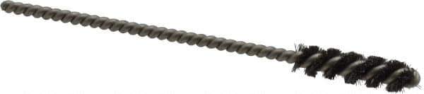 Weiler - 1/4" Diam Helical Steel Tube Brush - 0.004" Filament Diam, 1" Brush Length, 3-1/2" OAL, 1/8" Diam Stainless Steel Shank - Apex Tool & Supply