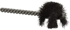 Weiler - 1-1/4" Diam Helical Steel Tube Brush - 0.008" Filament Diam, 1" Brush Length, 3-1/2" OAL, 1/4" Diam Stainless Steel Shank - Apex Tool & Supply