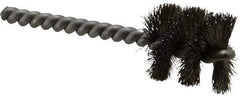 Weiler - 1" Diam Helical Stainless Steel Tube Brush - 0.008" Filament Diam, 1" Brush Length, 3-1/2" OAL, 1/4" Diam Stainless Steel Shank - Apex Tool & Supply