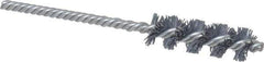 Weiler - 5/8" Diam Helical Nylon Tube Brush - Single Spiral, 0.022" Filament Diam, 2" Brush Length, 5" OAL, 7/32" Diam Shank - Apex Tool & Supply