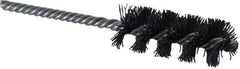Weiler - 1" Diam Helical Nylon Tube Brush - Single Spiral, 0.022" Filament Diam, 2-1/2" Brush Length, 5-1/2" OAL, 1/4" Diam Shank - Apex Tool & Supply