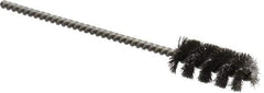 Weiler - 7/16" Diam Helical Steel Tube Brush - 0.005" Filament Diam, 1" Brush Length, 3-1/2" OAL, 1/8" Diam Stainless Steel Shank - Apex Tool & Supply