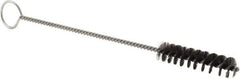 Weiler - 2-1/2" Long x 9/16" Diam Steel Hand Tube Brush - Single Spiral, 9" OAL, 0.005" Wire Diam, 5/32" Shank Diam - Apex Tool & Supply