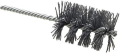 Weiler - 1-3/4" Diam Helical Nylon Tube Brush - Single Spiral, 0.035" Filament Diam, 2-1/2" Brush Length, 5-1/2" OAL, 1/4" Diam Shank - Apex Tool & Supply