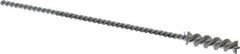 Weiler - 0.26" Diam Helical Nylon Tube Brush - 0.012" Filament Diam, 1" Brush Length, 5" OAL, 0.115" Diam Shank - Apex Tool & Supply