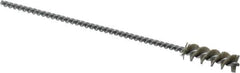 Weiler - 0.325" Diam Helical Nylon Tube Brush - 0.012" Filament Diam, 1" Brush Length, 5" OAL, 0.115" Diam Shank - Apex Tool & Supply