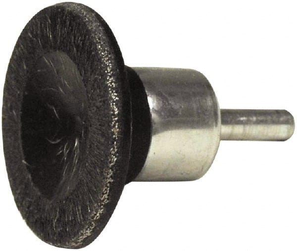 Weiler - 1-3/4" Diam Stainless Steel Flared Crimped End Brush - Apex Tool & Supply