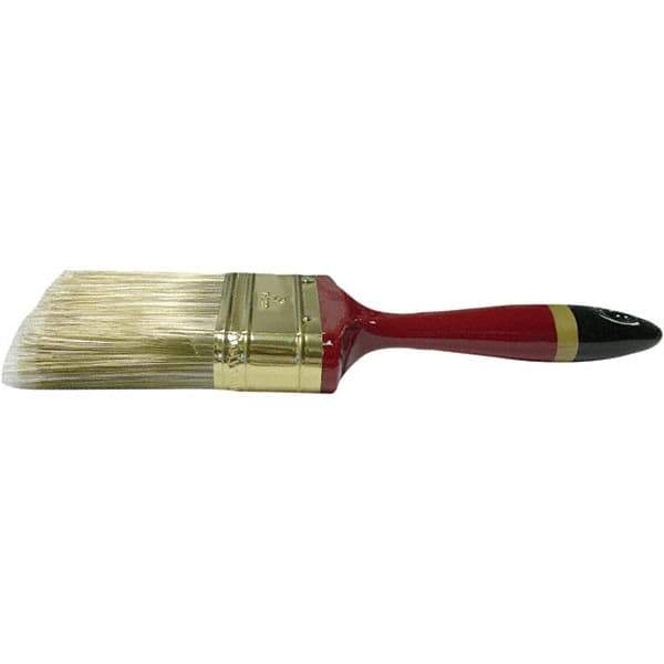 Weiler - 3" Flat Nylon/Polyester Varnish Brush - 3" Bristle Length, 7-1/8" Poly Foam Handle - Apex Tool & Supply