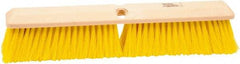 Weiler - 18" General Purpose Polypropylene Push Broom - 3" Bristle Length, Foam Block, Threaded Handle Connection, Handle Sold Separately - Apex Tool & Supply