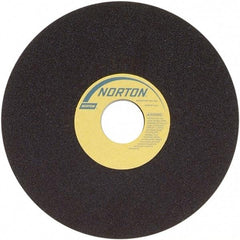 Norton - 7" 60 Grit Aluminum Oxide Cutoff Wheel - 3/32" Thick, 1-1/4" Arbor, 6,550 Max RPM, Use with Stationary Grinders - Apex Tool & Supply