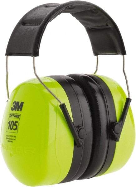 3M - Over the Head Black & Green Earmuffs - 30 NRR Rating - Apex Tool & Supply