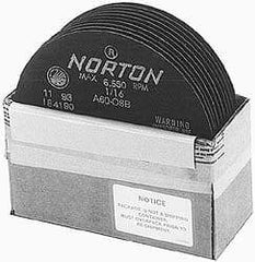 Made in USA - 7" 46 Grit Aluminum Oxide Cutoff Wheel - 3/32" Thick, 1-1/4" Arbor, 5,184 Max RPM, Use with Stationary Tools - Apex Tool & Supply