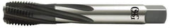 OSG - 1-1/2 - 8 UNS 5 Flute 2B Modified Bottoming Spiral Flute Tap - Vanadium High Speed Steel, Oxide Finish, 200mm OAL, Right Hand Flute, Right Hand Thread, Series 13014 - Apex Tool & Supply