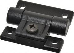 Value Collection - 2-1/2" Long x 2-17/64" Wide x 49/64" Thick, Adjustable Friction Hinge - Black Acetal Leaves with Polycarbonate Pin & 303 Stainless Steel Nut & Screw, Black Finish - Apex Tool & Supply