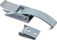 Made in USA - 3.34" Long x 0.89" Wide x 0.570" High, Draw Latch - Steel, with Zinc Plate, Bright Chromate Dip Finish - Apex Tool & Supply