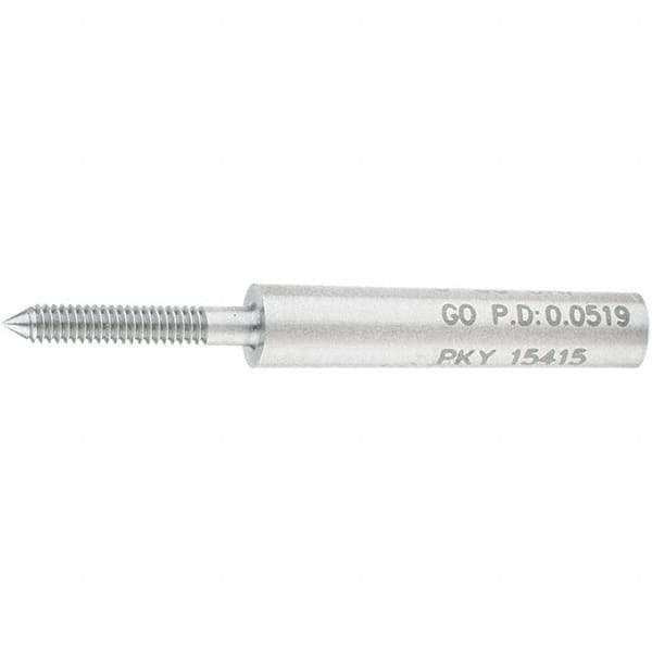 SPI - #0-80, Class 2B, 3B, Single End Plug Thread Go Gage - Steel, Size 000 Handle Not Included - Apex Tool & Supply