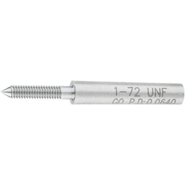 SPI - #1-72, Class 2B, 3B, Single End Plug Thread Go Gage - Steel, Size 000 Handle Not Included - Apex Tool & Supply