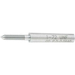 SPI - #1-72, Class 2B, 3B, Single End Plug Thread Go Gage - Steel, Size 000 Handle Not Included - Apex Tool & Supply