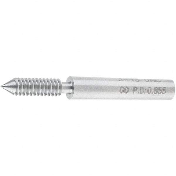 SPI - #3-48, Class 2B, 3B, Single End Plug Thread Go Gage - Steel, Size 000 Handle Not Included - Apex Tool & Supply