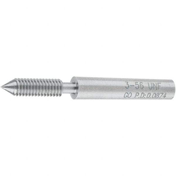 SPI - #3-56, Class 2B, 3B, Single End Plug Thread Go Gage - Steel, Size 000 Handle Not Included - Apex Tool & Supply