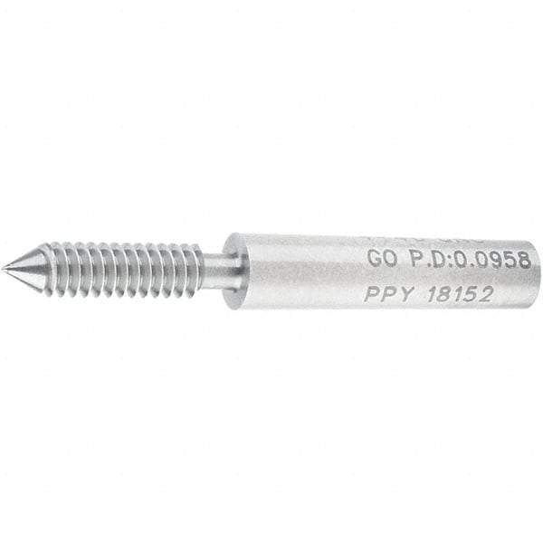 SPI - #4-40, Class 2B, 3B, Single End Plug Thread Go Gage - Steel, Size 00 Handle Not Included - Apex Tool & Supply